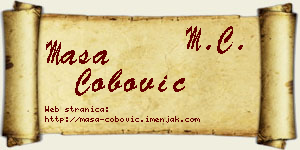 Maša Čobović vizit kartica